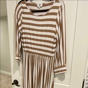 Dainty Jewells Striped Maxi Dress